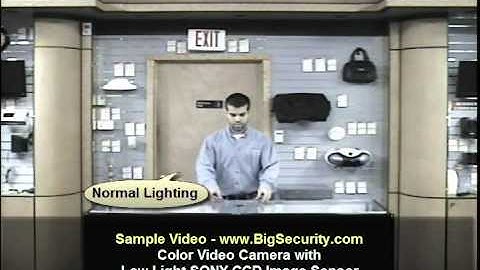 BigSecurity.com Color Video Camera with Low Light Sony CCD Image Sensor Sample Video