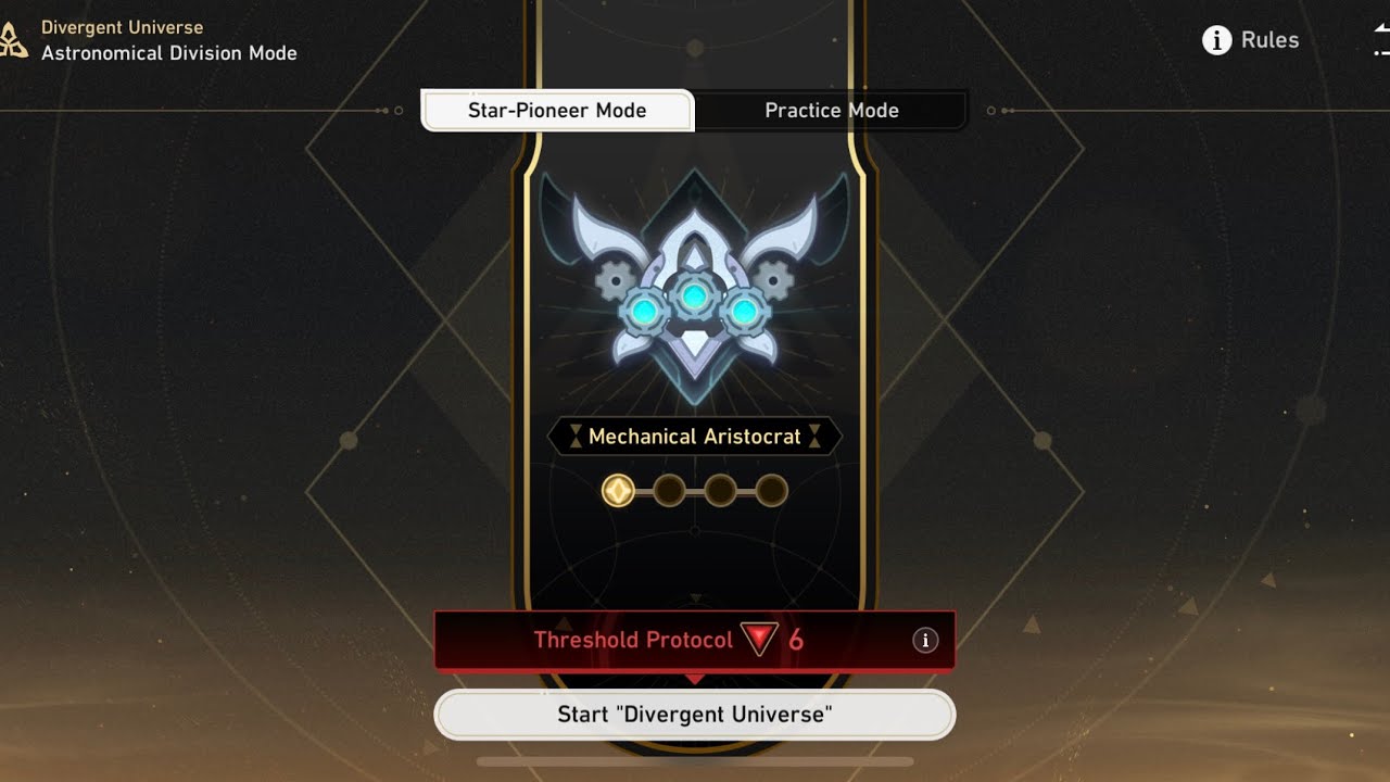 Honkai: Star Rail | New Divergent Universe Protean Hero Threshold Protocol X6