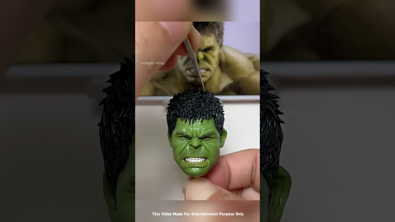 Dad Made a Real Hulk from Clay!