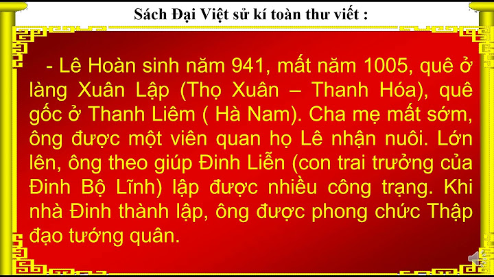 Vở bài tập Lịch Sử bài 8 cuộc kháng chiến chống quân Tống xâm lược lần thứ nhất (năm 981)