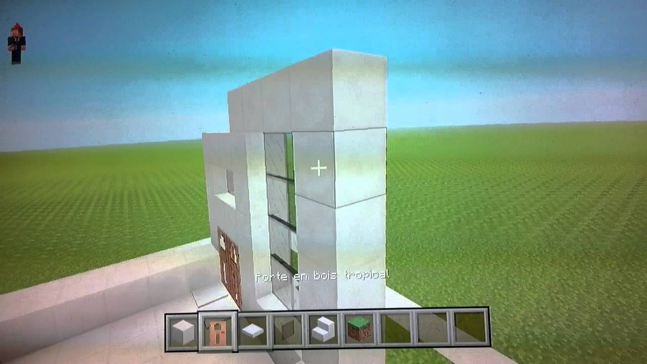 Tuto #1 minecraft petite maison moderne - YouTube Tuto #1 minecraft petite maison moderne - YouTube