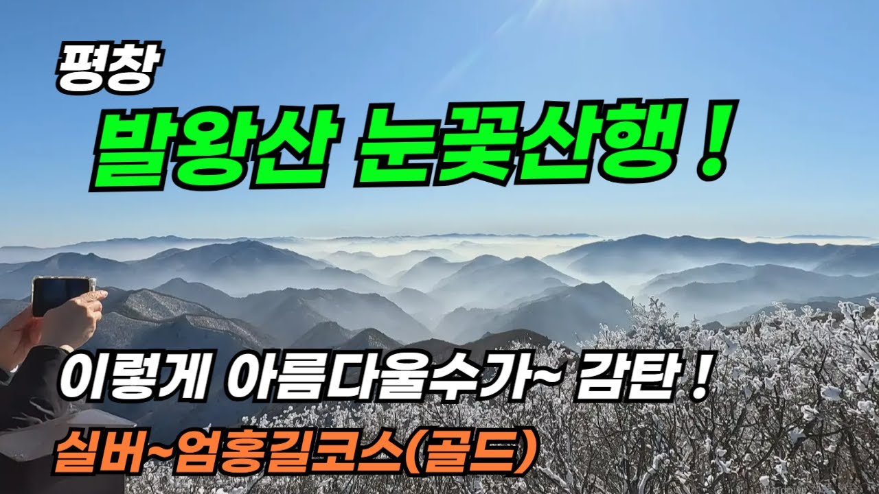 발왕산/이틀내린 눈소식에 달려갔더니 우째 이렇게 아름다울수가~최고의 산그리매 감탄을 !! 실버코스~엄홍길(골드)코스/20년째 산행중..