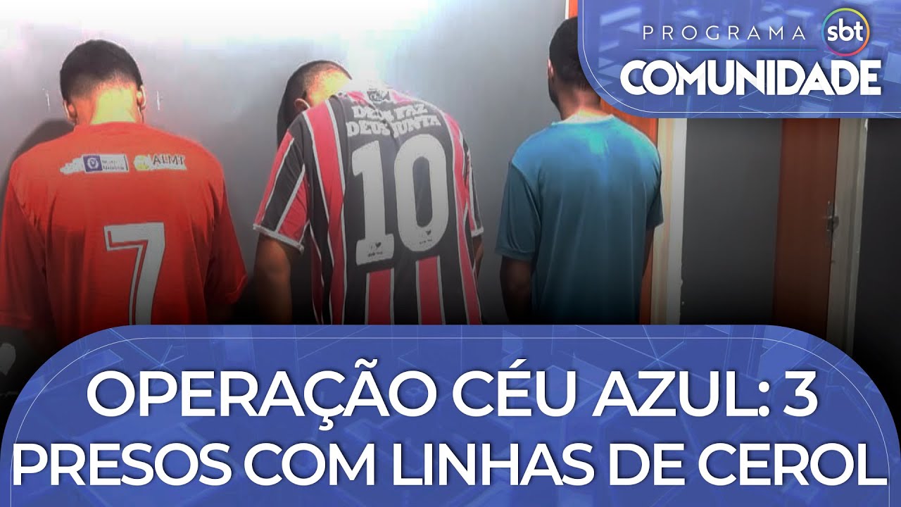 Operação Céu Azul: 3 presos com linhas de cerol