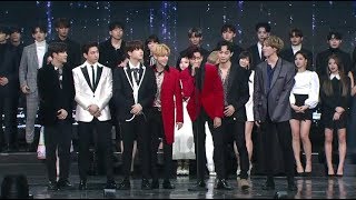 180214 Gaon Chart Music Awards Opening (TWICE WannaOne GOT7 NU'EST W IU)