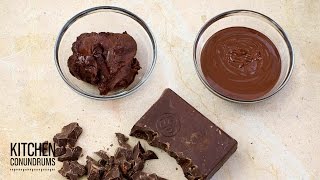 When melting chocolate, has it goes from smooth and satiny to a grainy
clump in no time at all? if you’re wondering what caused it, the
answer is that ch...