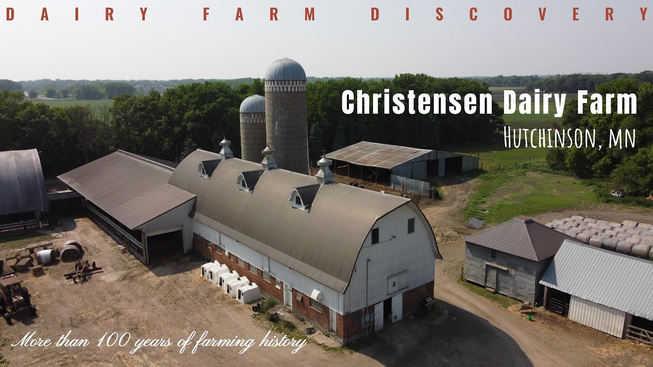 Drone view of the Christensen's Dairy Farm YouTube
