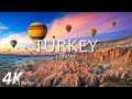 Flying over turkey 4k u relaxing music with beautiful nature scenery for stress relief