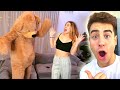 HUGE TEDDY BEAR SCARE PRANK ON GIRLFRIEND!!