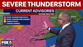 NYC, NJ storm 5 p.m. update: Severe thunderstorm watch