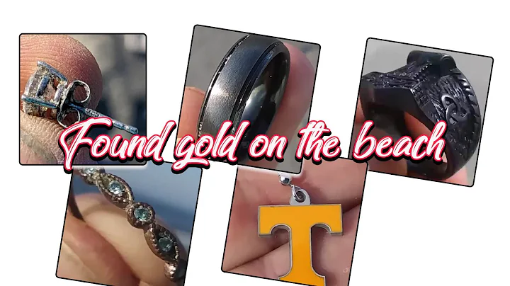 Found gold on the beach  #metaldetecting #treasure #beach