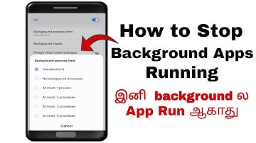 How to Stop Background Apps Running in Android Mobile | ThilakTech