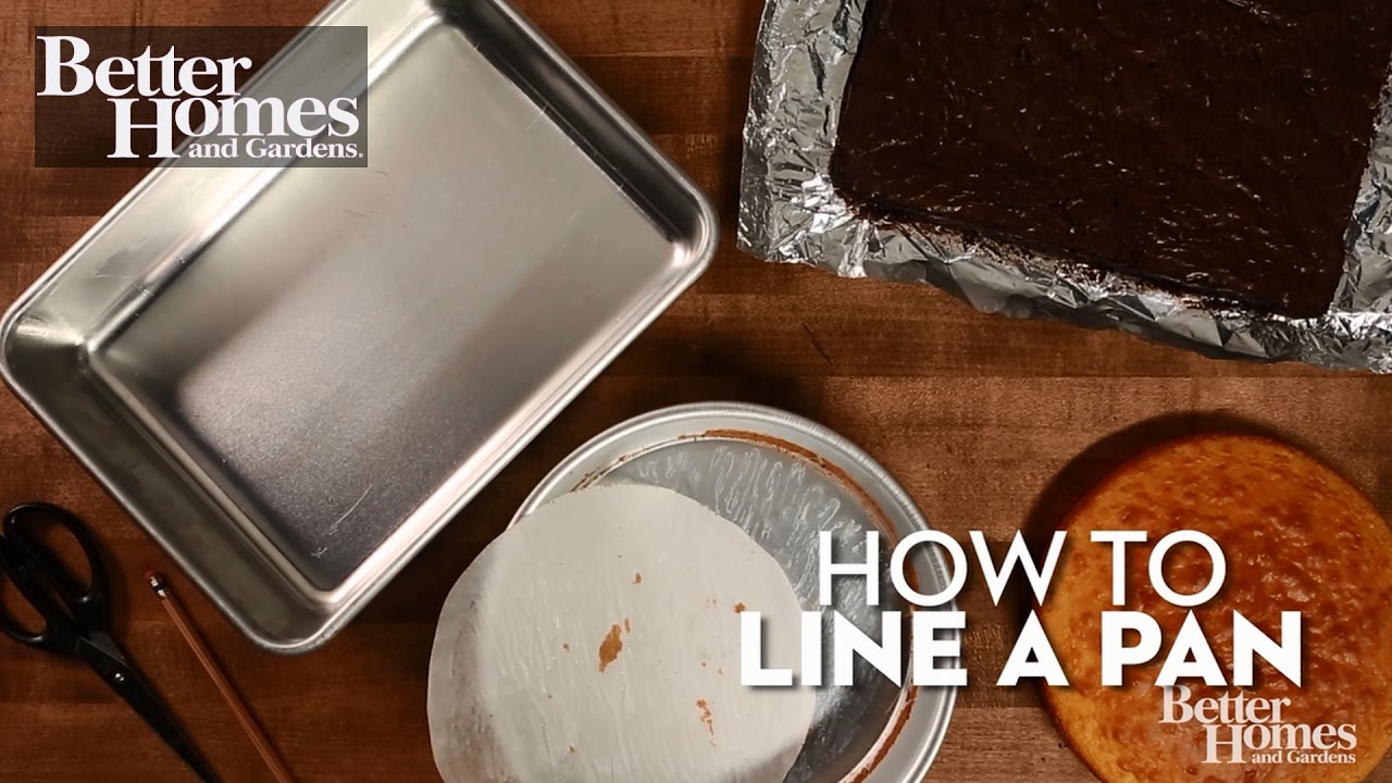 How to Line a Pan YouTube