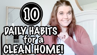 10 ATOMIC HABITS FOR KEEPING THE HOUSE CLEAN | HOW TO KEEP THE HOUSE CLEAN WHEN HOME ALL DAY