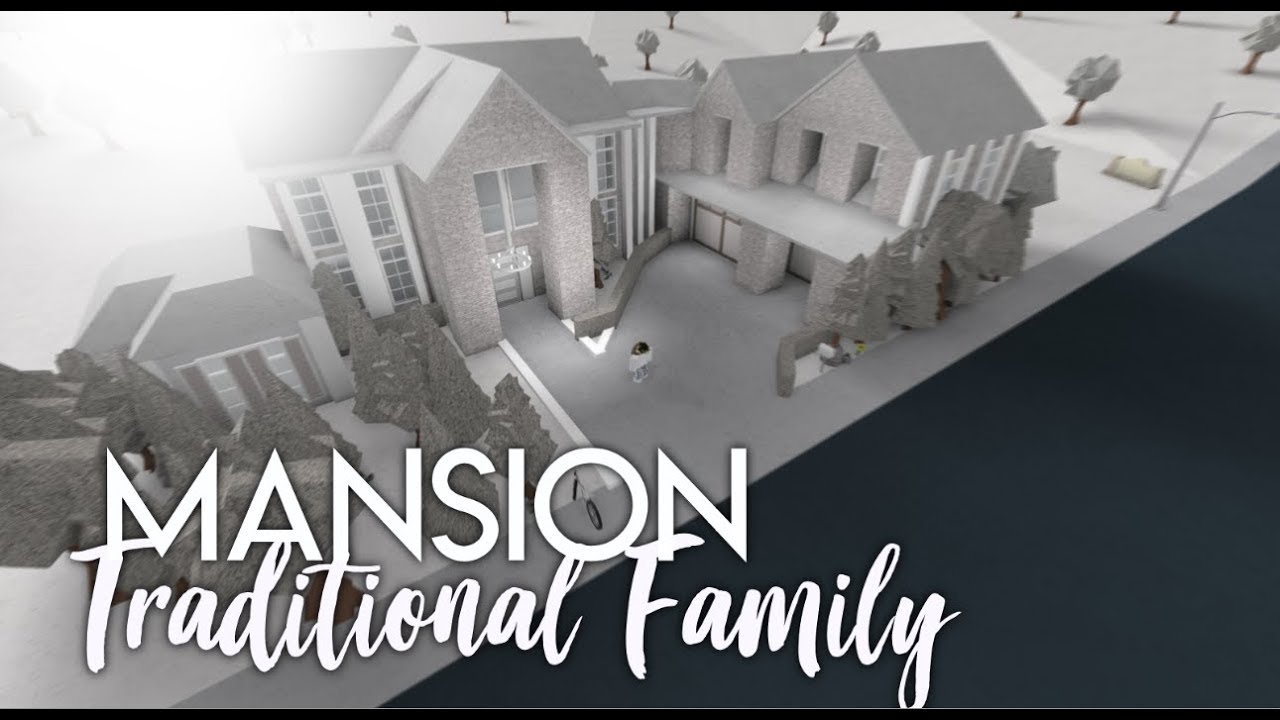 Bloxburg Traditional Family Mansion 31k Exterior Only Youtube - family traditional home roblox