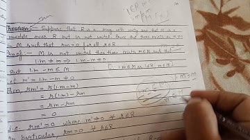 If M is module  but not unital then prove that  there exist non zero element in M s.t rm=0 ¥ r€R