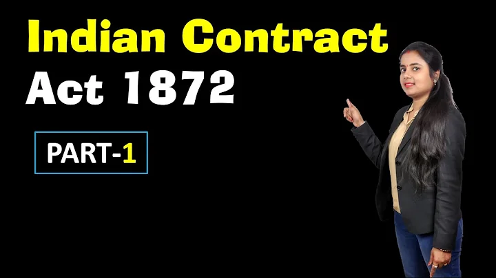 Indian contract Act 1872 ( PART-1 ) By CMA Anupama...