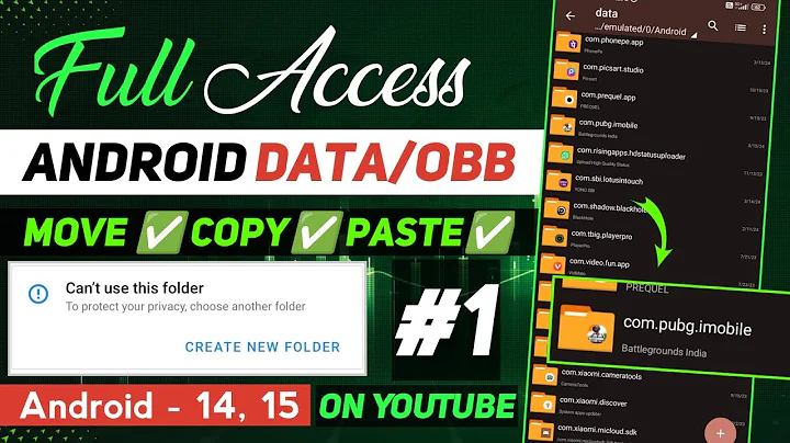 Can't Use This Folder Problem Fix | Obb File Access | Access Data Obb Files By Zarchiver New Method