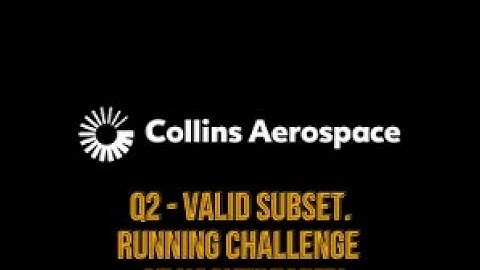 Collins Codemonk: Question 2 - Valid Subsets