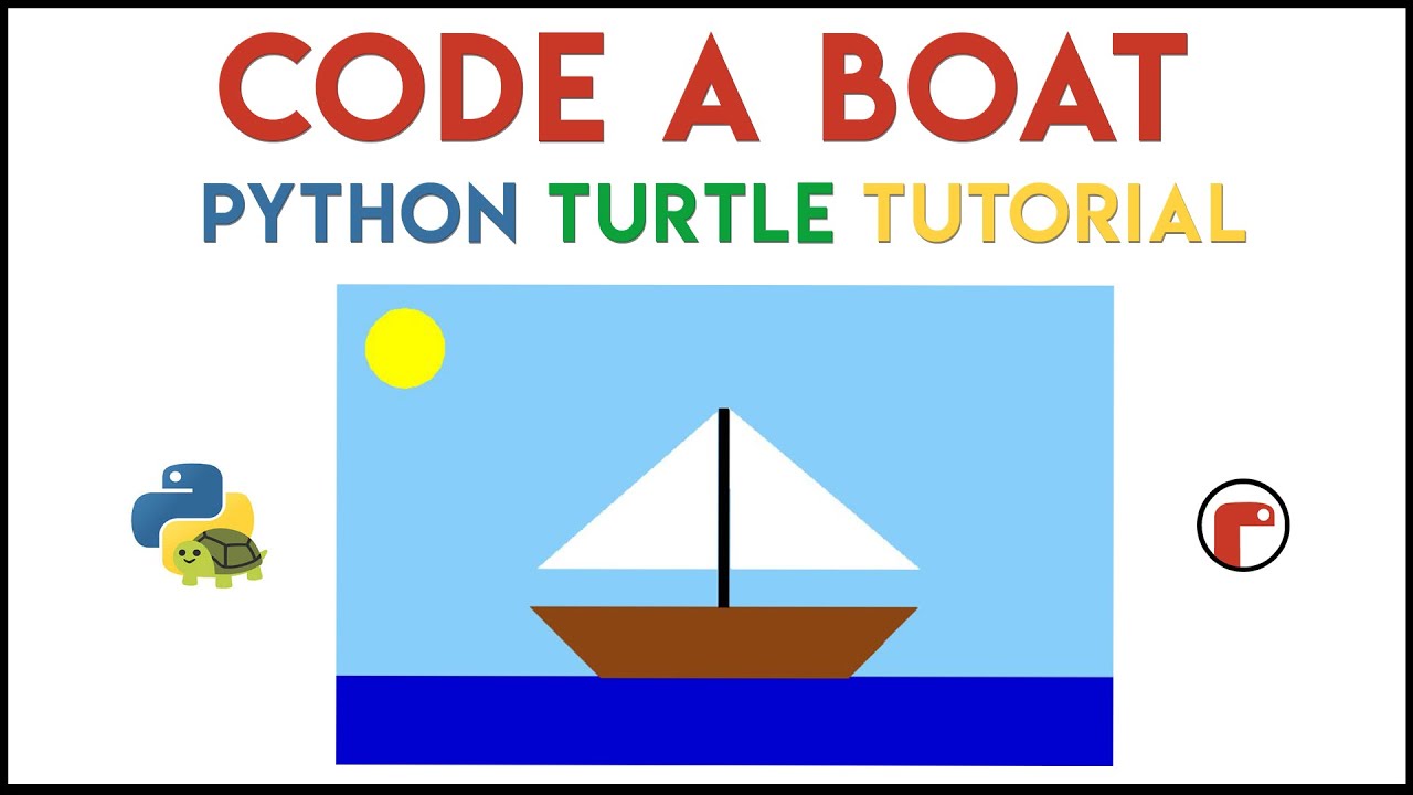 Python Turtle Code A Boat Tutorial YouTube