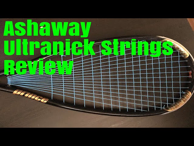 Best squash strings - Ashaway Ultranick 18 Gauge Review - YouTube