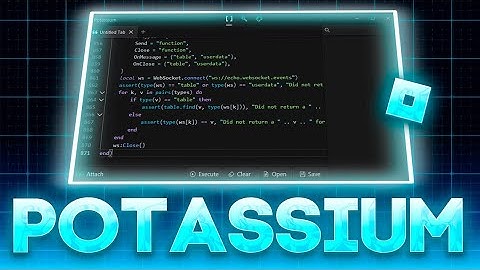 Roblox Executor POTASSIUM Web Free Exploit Working 2025 [100% UNC]