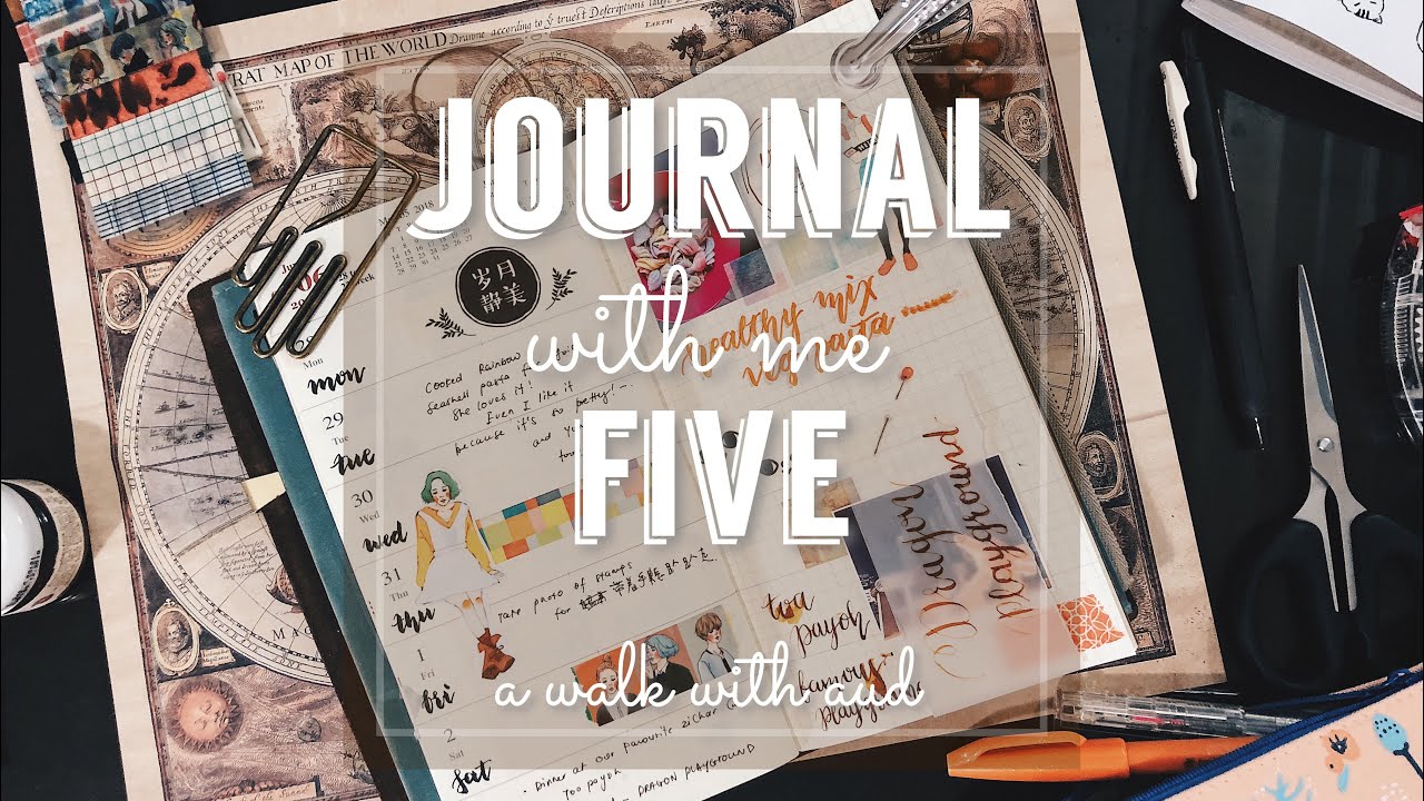 Travelers notebook | JOURNAL WITH ME #5 | A Walk With Aud