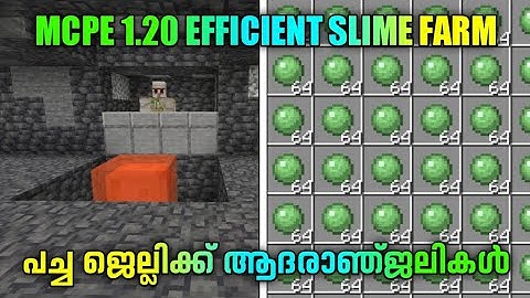 Minecraft Pe 1.21/1.20 Efficient Slime Farm Tutorial Malayalam | Gaudam Gaming