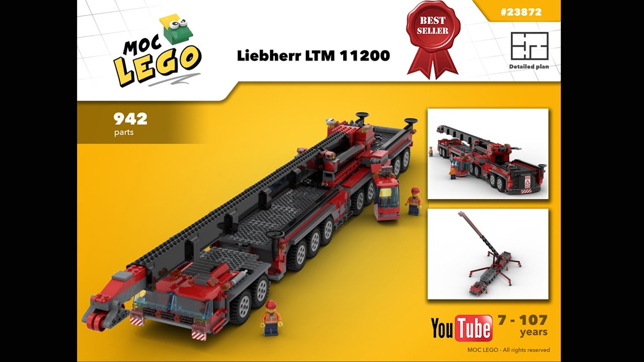 lego big red crane