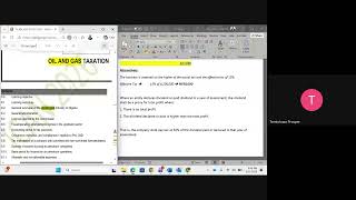 Details ATAX for Nov 2026 Diet - Oil and Gas Taxation  Update