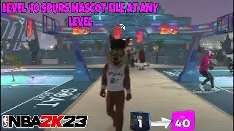 NBA 2K23 LEVEL 40 SPURS MASCOT WITH 2K DASH GLITCH WITH SAVE WIZARD FILES MASCOT ANY LEVEL