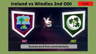 ?Live | Ireland vs West Indies 2nd ODI | Live Scores Streaming Todays Match