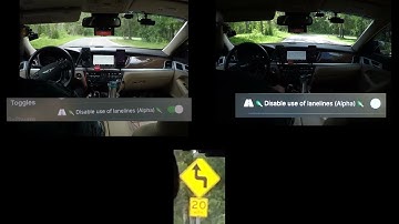 openpilot lanelines, side by side comparison