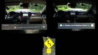 openpilot lanelines, side by side comparison