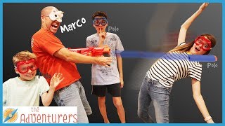 NERF Marco Polo Game \/ That YouTub3 Family I The Adventurers