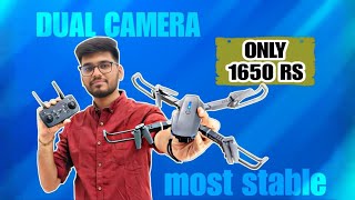 CHEAPEST DRONE EVER WITH DUAL CAMERA 🔥 | ONLY AT 1650 RS 😳| BEST STABLITY | HD DUAL CAMERA