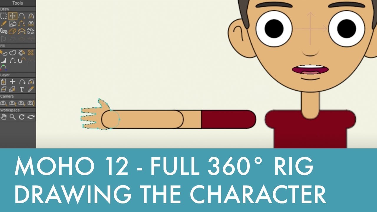 Moho Full 360° Character Rig (1) - Drawing the Character - YouTube