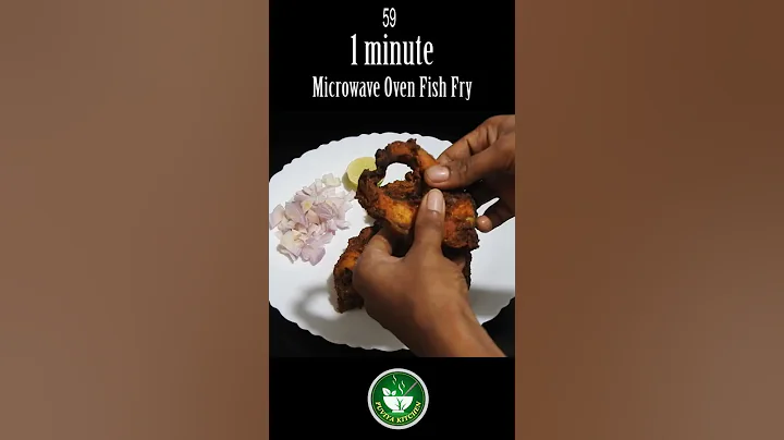 1 Minute Microwave Oven Fish Fry | Grilled Fish Fry in Microwave Oven #Shorts