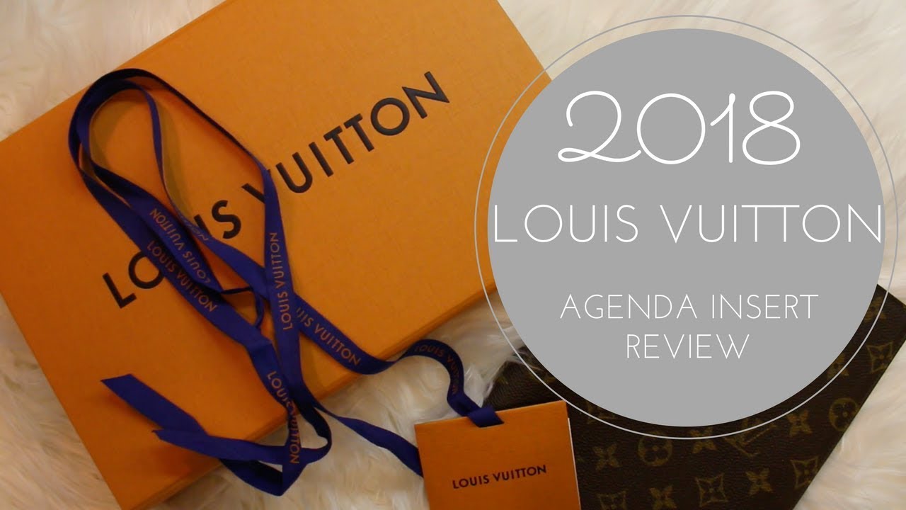 2018 Louis Vuitton Agenda Insert Review - YouTube