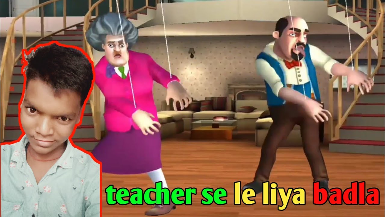 scary teacher 3d puppet dance prank | teacher ko puppet banakar le liya ...