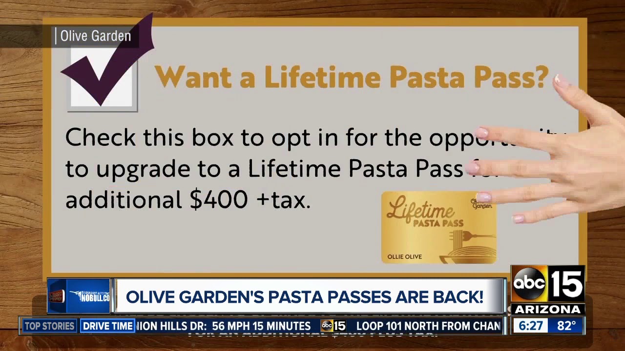 Olive Garden S Pasta Pass Is Back Youtube