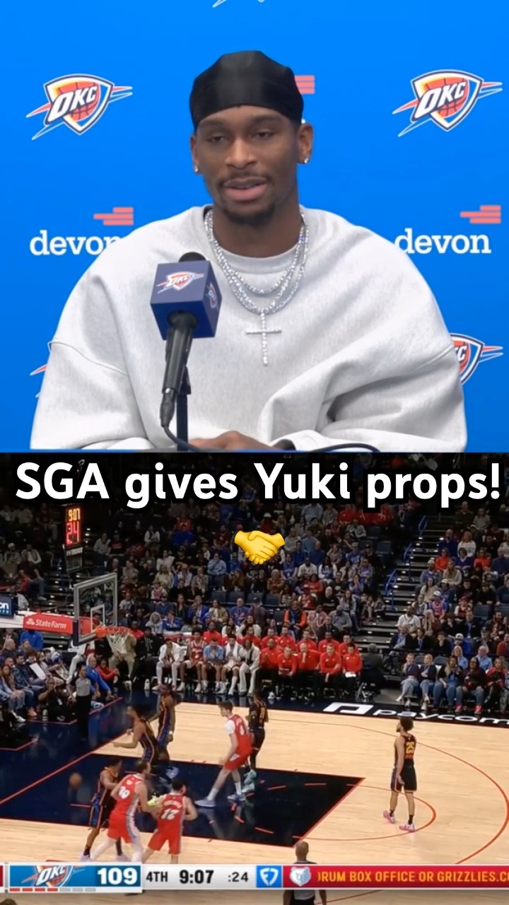 Shai Gilgeous-Alexander recognizes Yuki Kawamura’s Game! ??|#Shorts