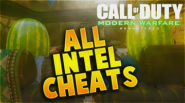 All Call of Duty 4 Modern Warfare Remastered "Intel Cheats" Gameplay! (COD 4 Remastered Gameplay)