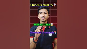 👉 Top 3 Free AI Tools for Students 2025 🔥 | Homework in 10 Seconds #ai