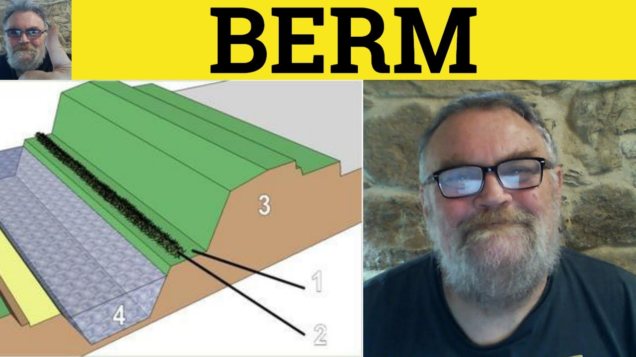 🔵 Berm Meaning - Berm Examples - Berm Definition - Nouns - Geography ...