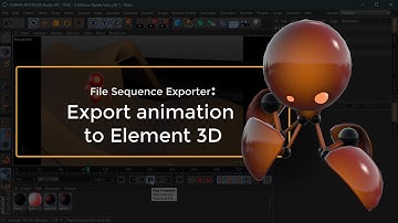 Export animation from Cinema 4D to Element 3D
