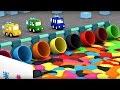Dessin animé éducatif pour enfants de 4 voitures - Paint-ball