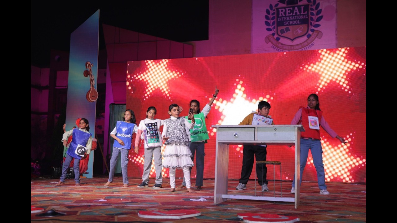 Social Media Theme I Annual Function 2026 SPECTRUM I Real International School , Mathura