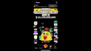 11 November 2025 Dropee Question Of The Day #dropeequestioncodetoday #dropeeairdrop