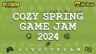 COZY SPRING GAME JAM 2024 LIVESTREAM 02 | Playing Itch.io Games from Indie Developers