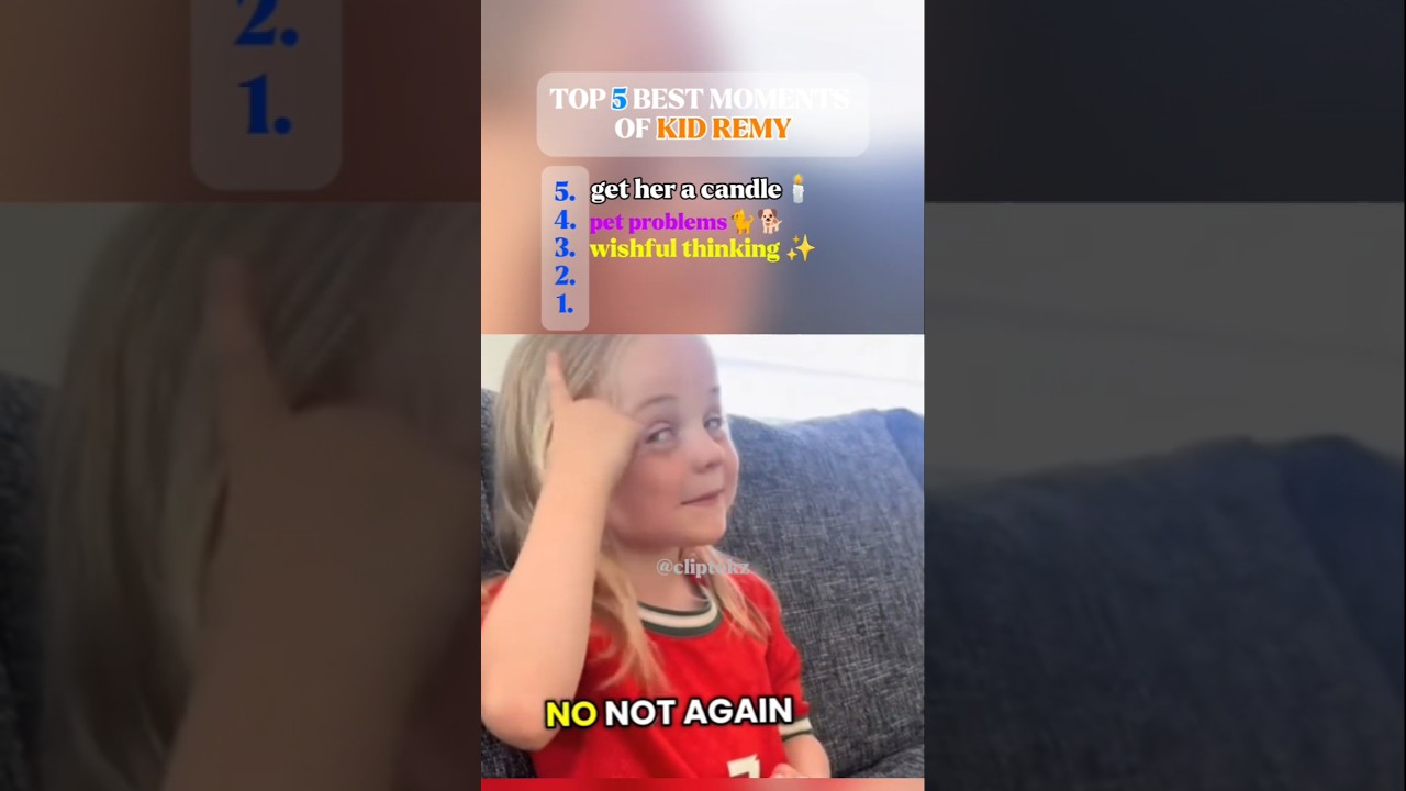 Top 5 best moments of kid Remy #kidremy #remy #moments #top5 #ranking
